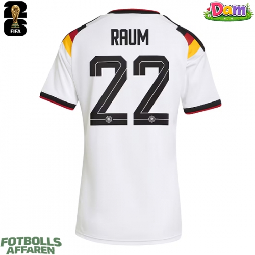 Tyskland David Raum #22 Hemmatröja Kvinnor VM 2026 Kortärmad